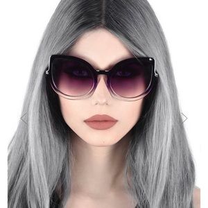 Killstar Space Kitty Sunglasses Purple Pair Only